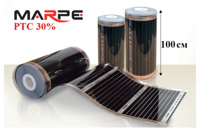 Саморегулирующийся  энергосберегающий теплый пол MARPE PTC-100 (220 Вт/м2; ширина 100 см)