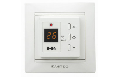 Цифровой терморегулятор EASTEC E-34 [Белый; 3.5 кВт; под рамку Legrand Valena/Schneider Unica]