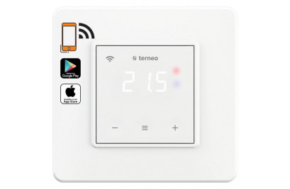Wi-Fi Терморегулятор TERNEO SX [Белый; 3 кВт; С датчиком пола и воздуха]
